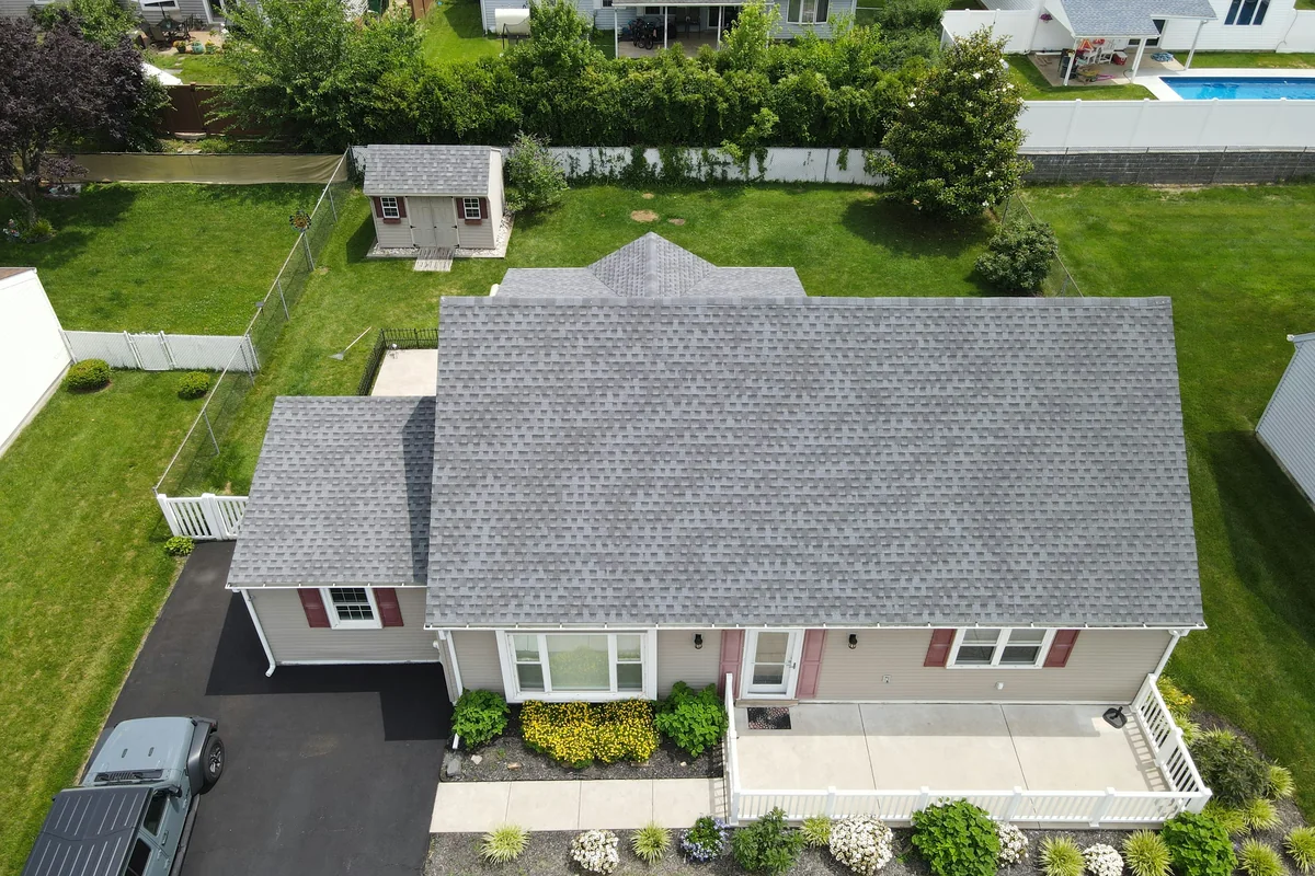 Finished roof inspiration — stock photograph